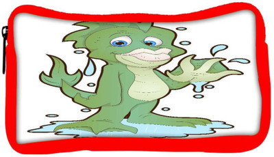 

Snoogg Eco Friendly Canvas Cute Water Monster Cartoon Character Student Pen Pencil Case Coin Purse Pouch Cosmetic Makeup Bag (RED) Pouch(Multicolor)