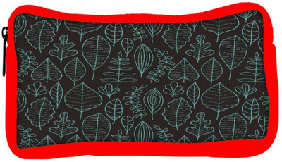 

Snoogg Eco Friendly Canvas Blue Leaves Designer Student Pen Pencil Case Coin Purse Pouch Cosmetic Makeup Bag (RED) Pouch(Multicolor)