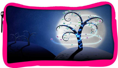 

Snoogg Eco Friendly Canvas White Moon Tree Designer Student Pen Pencil Case Coin Purse Pouch Cosmetic Makeup Bag (PINK) Pouch(Multicolor)