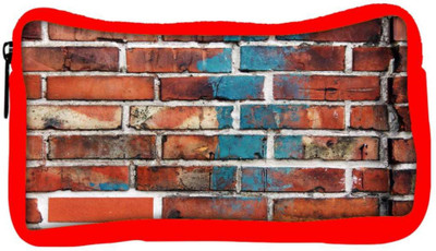 

Snoogg Eco Friendly Canvas Brick Wallpaper Designer Student Pen Pencil Case Coin Purse Pouch Cosmetic Makeup Bag (RED) Pouch(Multicolor)