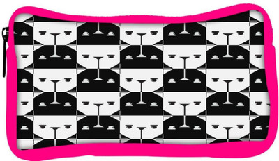 

Snoogg Eco Friendly Canvas Opposite Faces Designer Student Pen Pencil Case Coin Purse Pouch Cosmetic Makeup Bag (PINK) Pouch(Multicolor)
