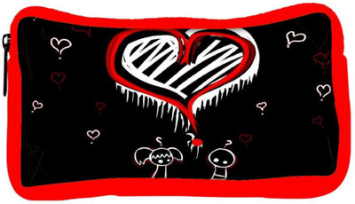 

Snoogg Eco Friendly Canvas World Best Love Designer Student Pen Pencil Case Coin Purse Pouch Cosmetic Makeup Bag (RED) Pouch(Multicolor)