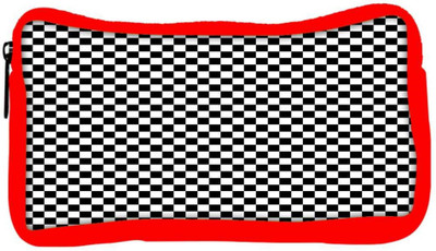 

Snoogg Eco Friendly Canvas Abstract Chess Pattern Designer Student Pen Pencil Case Coin Purse Pouch Cosmetic Makeup Bag (RED) Pouch(Multicolor)