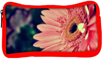 

Snoogg Eco Friendly Canvas Pink Gerbera Flower Designer Student Pen Pencil Case Coin Purse Pouch Cosmetic Makeup Bag (RED) Pouch(Multicolor)