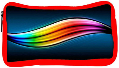 

Snoogg Eco Friendly Canvas Colorful Abstract Design Designer Student Pen Pencil Case Coin Purse Pouch Cosmetic Makeup Bag (RED) Pouch(Multicolor)