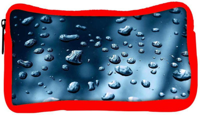 

Snoogg Eco Friendly Canvas Small Water Drops Designer Student Pen Pencil Case Coin Purse Pouch Cosmetic Makeup Bag (RED) Pouch(Multicolor)