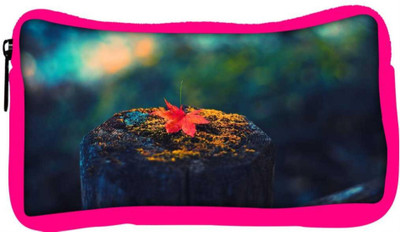 

Snoogg Eco Friendly Canvas Fallen Leaf On The Tree Trunk Designer Student Pen Pencil Case Coin Purse Pouch Cosmetic Makeup Bag (PINK) Pouch(Multicolor)