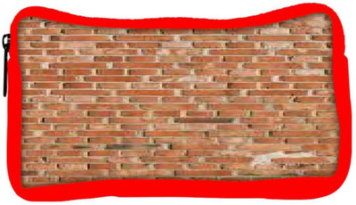 

Snoogg Eco Friendly Canvas Bricks Wall Designer Student Pen Pencil Case Coin Purse Pouch Cosmetic Makeup Bag (RED) Pouch(Multicolor)