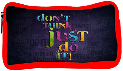 

Snoogg Eco Friendly Canvas Best Cool Typography Designer Student Pen Pencil Case Coin Purse Pouch Cosmetic Makeup Bag (RED) Pouch(Multicolor)