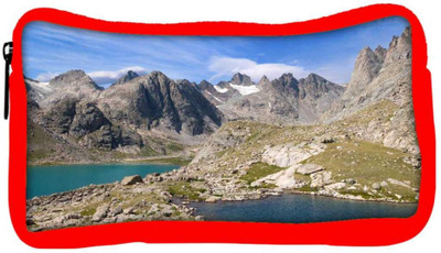 

Snoogg Eco Friendly Canvas Grey Mountain Designer Student Pen Pencil Case Coin Purse Pouch Cosmetic Makeup Bag (RED) Pouch(Multicolor)