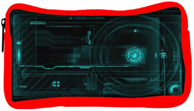 

Snoogg Eco Friendly Canvas Minimalistic Circuits Designer Student Pen Pencil Case Coin Purse Pouch Cosmetic Makeup Bag (RED) Pouch(Multicolor)
