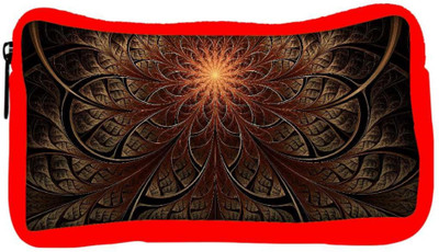 

Snoogg Eco Friendly Canvas Fractal Lines Abstract Designer Student Pen Pencil Case Coin Purse Pouch Cosmetic Makeup Bag (RED) Pouch(Multicolor)