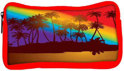 

Snoogg Eco Friendly Canvas Tropical Sunset Student Pen Pencil Case Coin Purse Pouch Cosmetic Makeup Bag (RED) Pouch(Multicolor)