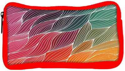 

Snoogg Eco Friendly Canvas Vector Abstract Hand Drawn Waves Texture Student Pen Pencil Case Coin Purse Pouch Cosmetic Makeup Bag (RED) Pouch(Multicolor)