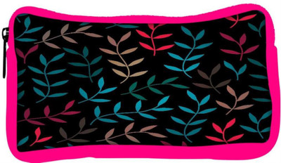 

Snoogg Eco Friendly Canvas Colorful Leaves Branches Designer Student Pen Pencil Case Coin Purse Pouch Cosmetic Makeup Bag (PINK) Pouch(Multicolor)