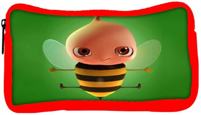 

Snoogg Eco Friendly Canvas Baby Honey Bee Designer Student Pen Pencil Case Coin Purse Pouch Cosmetic Makeup Bag (RED) Pouch(Multicolor)