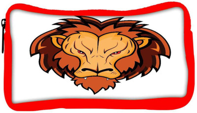 

Snoogg Eco Friendly Canvas Lion Mascot Student Pen Pencil Case Coin Purse Pouch Cosmetic Makeup Bag (RED) Pouch(Multicolor)