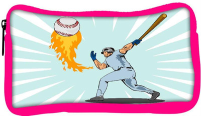 

Snoogg Eco Friendly Canvas Baseball Player Batting Ball Flames Student Pen Pencil Case Coin Purse Pouch Cosmetic Makeup Bag (PINK) Pouch(Multicolor)