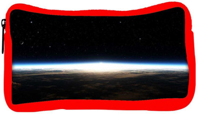 

Snoogg Eco Friendly Canvas Satelite Designer Student Pen Pencil Case Coin Purse Pouch Cosmetic Makeup Bag (RED) Pouch(Multicolor)