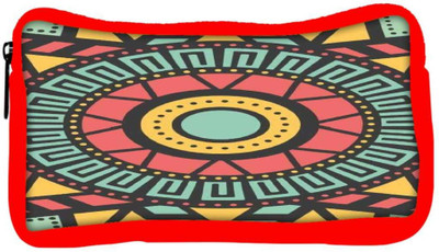 

Snoogg Eco Friendly Canvas Aztec Target Vision Student Pen Pencil Case Coin Purse Pouch Cosmetic Makeup Bag (RED) Pouch(Multicolor)