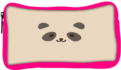 

Snoogg Eco Friendly Canvas Panda Cute Student Pen Pencil Case Coin Purse Pouch Cosmetic Makeup Bag (PINK) Pouch(Multicolor)