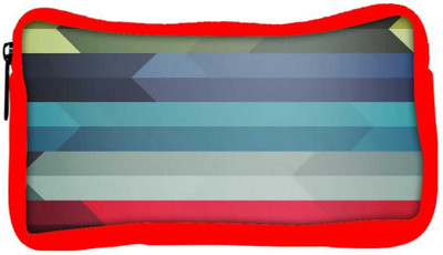 

Snoogg Eco Friendly Canvas Abstract Colorful Strips Designer Student Pen Pencil Case Coin Purse Pouch Cosmetic Makeup Bag (RED) Pouch(Multicolor)