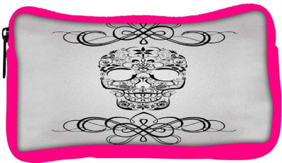 

Snoogg Eco Friendly Canvas Skull White 2435 Student Pen Pencil Case Coin Purse Pouch Cosmetic Makeup Bag (PINK) Pouch(Multicolor)