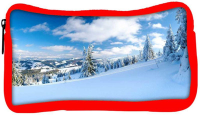 

Snoogg Eco Friendly Canvas Snow Island Designer Student Pen Pencil Case Coin Purse Pouch Cosmetic Makeup Bag (RED) Pouch(Multicolor)