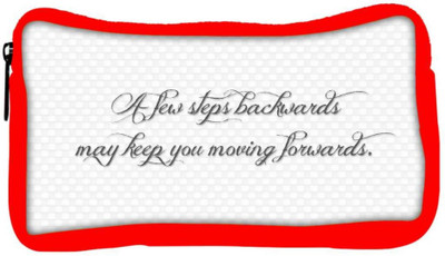 

Snoogg Eco Friendly Canvas Just A Few Steps Designer Student Pen Pencil Case Coin Purse Pouch Cosmetic Makeup Bag (RED) Pouch(Multicolor)