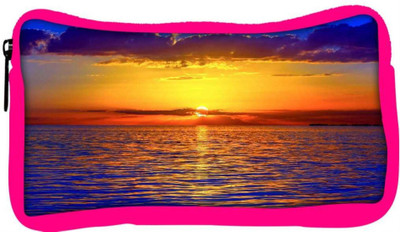 

Snoogg Eco Friendly Canvas Sunset Over Ocean Designer Student Pen Pencil Case Coin Purse Pouch Cosmetic Makeup Bag (PINK) Pouch(Multicolor)