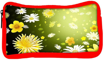 

Snoogg Eco Friendly Canvas Floral Petals Designer Student Pen Pencil Case Coin Purse Pouch Cosmetic Makeup Bag (RED) Pouch(Multicolor)