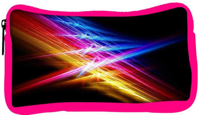 

Snoogg Eco Friendly Canvas Attracting Multiple Lights Designer Student Pen Pencil Case Coin Purse Pouch Cosmetic Makeup Bag (PINK) Pouch(Multicolor)