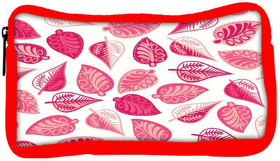

Snoogg Eco Friendly Canvas Seamless Pattern On Leaves Theme Student Pen Pencil Case Coin Purse Pouch Cosmetic Makeup Bag (RED) Pouch(Multicolor)
