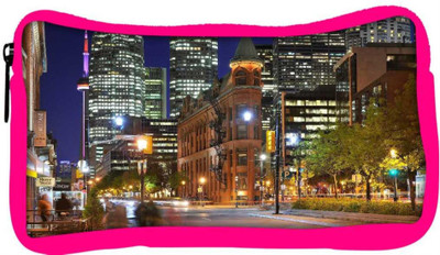

Snoogg Eco Friendly Canvas Street Lamp Designer Student Pen Pencil Case Coin Purse Pouch Cosmetic Makeup Bag (PINK) Pouch(Multicolor)