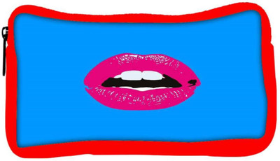 

Snoogg Eco Friendly Canvas Pink Lips Student Pen Pencil Case Coin Purse Pouch Cosmetic Makeup Bag (RED) Pouch(Multicolor)