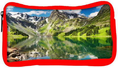 

Snoogg Eco Friendly Canvas Mountain And River Designer Student Pen Pencil Case Coin Purse Pouch Cosmetic Makeup Bag (RED) Pouch(Multicolor)