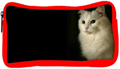 

Snoogg Eco Friendly Canvas Persian Cat Designer Student Pen Pencil Case Coin Purse Pouch Cosmetic Makeup Bag (RED) Pouch(Multicolor)