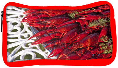 

Snoogg Eco Friendly Canvas Crayfishes Student Pen Pencil Case Coin Purse Pouch Cosmetic Makeup Bag (RED) Pouch(Multicolor)