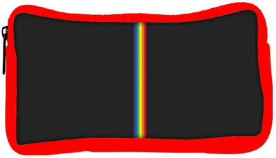 

Snoogg Eco Friendly Canvas Colored Stripes Abstract Designer Student Pen Pencil Case Coin Purse Pouch Cosmetic Makeup Bag (RED) Pouch(Multicolor)