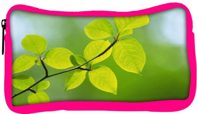 

Snoogg Eco Friendly Canvas Green Leaves Plants Designer Student Pen Pencil Case Coin Purse Pouch Cosmetic Makeup Bag (PINK) Pouch(Multicolor)
