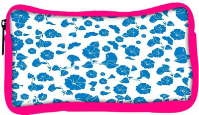 

Snoogg Eco Friendly Canvas Blue Floral Designer Student Pen Pencil Case Coin Purse Pouch Cosmetic Makeup Bag (PINK) Pouch(Multicolor)