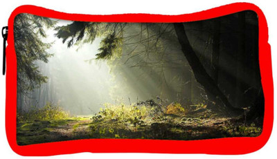 

Snoogg Eco Friendly Canvas Hidden Way In Forest Designer Student Pen Pencil Case Coin Purse Pouch Cosmetic Makeup Bag (RED) Pouch(Multicolor)