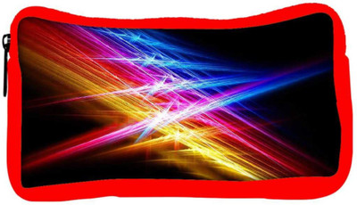 

Snoogg Eco Friendly Canvas Attracting Multiple Lights Designer Student Pen Pencil Case Coin Purse Pouch Cosmetic Makeup Bag (RED) Pouch(Multicolor)
