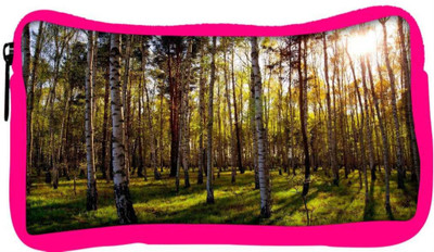 

Snoogg Eco Friendly Canvas Clean Forest Designer Student Pen Pencil Case Coin Purse Pouch Cosmetic Makeup Bag (PINK) Pouch(Multicolor)