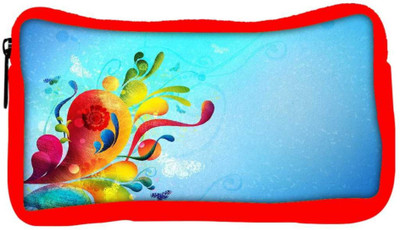 

Snoogg Eco Friendly Canvas Colorful Paint Designer Student Pen Pencil Case Coin Purse Pouch Cosmetic Makeup Bag (RED) Pouch(Multicolor)