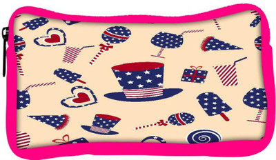 

Snoogg Eco Friendly Canvas Us Hat Designer Student Pen Pencil Case Coin Purse Pouch Cosmetic Makeup Bag (PINK) Pouch(Multicolor)