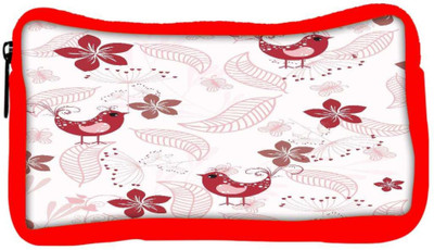 

Snoogg Eco Friendly Canvas Red Bird Designer Student Pen Pencil Case Coin Purse Pouch Cosmetic Makeup Bag (RED) Pouch(Multicolor)