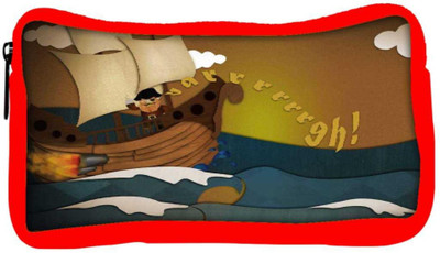 

Snoogg Eco Friendly Canvas Pirate Ship 2683 Student Pen Pencil Case Coin Purse Pouch Cosmetic Makeup Bag (RED) Pouch(Multicolor)