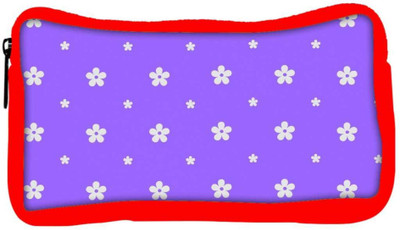 

Snoogg Eco Friendly Canvas White Flower In Purple Designer Student Pen Pencil Case Coin Purse Pouch Cosmetic Makeup Bag (RED) Pouch(Multicolor)