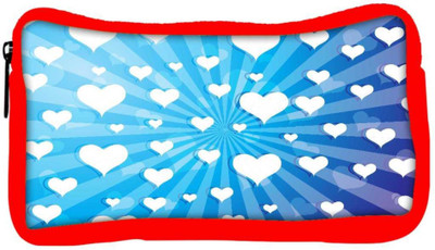

Snoogg Eco Friendly Canvas Flying Hearts On Blue Background Student Pen Pencil Case Coin Purse Pouch Cosmetic Makeup Bag (RED) Pouch(Multicolor)